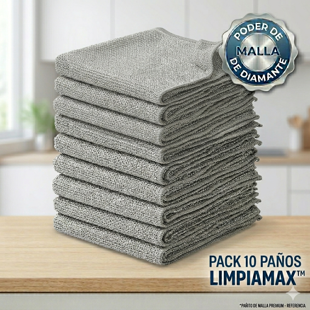 Paños Metálicos Quita Grasa | LimpiaMax™