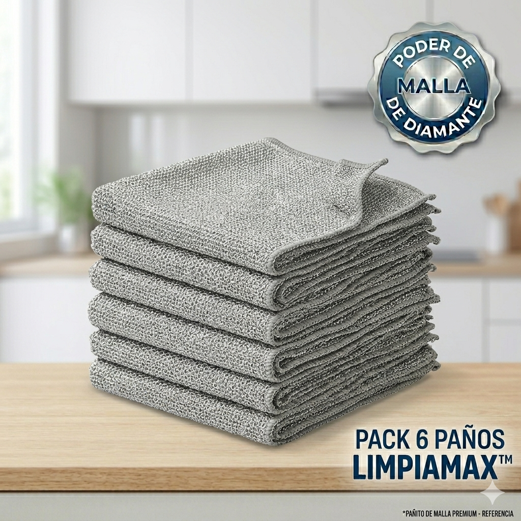 Paños Metálicos Quita Grasa | LimpiaMax™